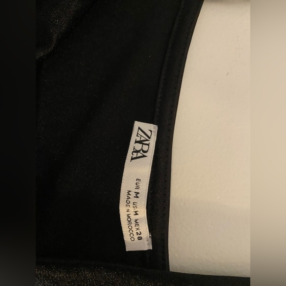 NWOT! ZARA Mini black V neck dress! - Picture 3 of 4